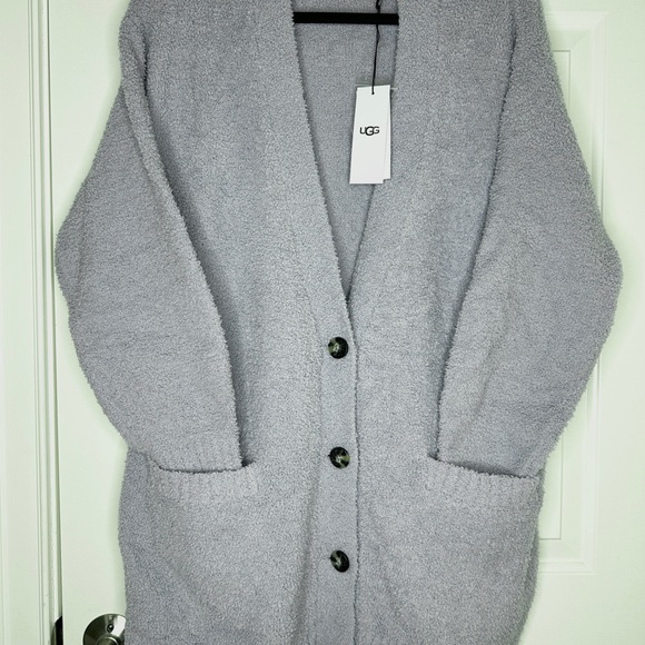 UGG Sweaters - UGG Joselyn 4 Button Lounge Cardigan ‘Cloudy Gray’ Lavender Sweater Medium M